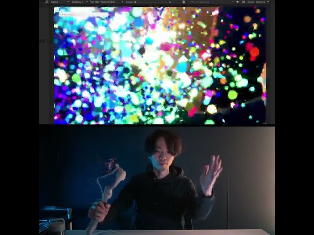 The iPhone AR VFX rig runs smoother with the wired connection. #shorts