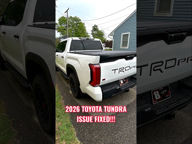 My 2026 Toyota Tundra TRD Pro Issue Is Fixed!
