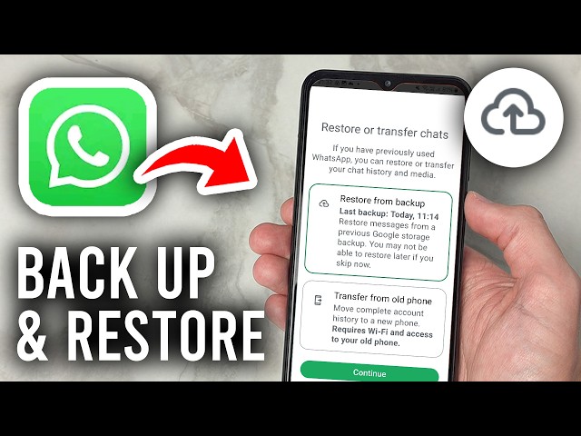 How To Back Up & Restore WhatsApp Messages Android - Tutorial