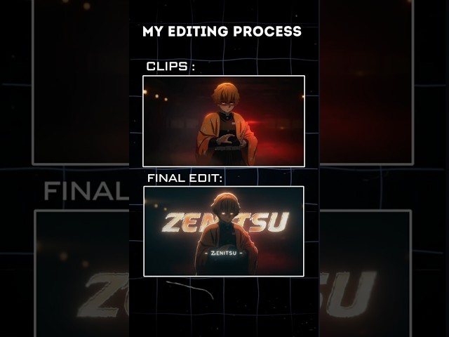 My Editing process #aftereffects #editing #demonslayer  #anime #zenitsu