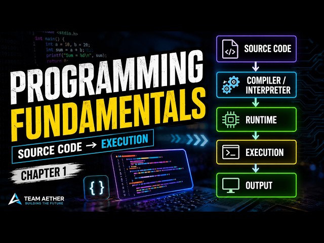 Programming Fundamentals Explained | From Source Code to Execution — Chapter 1