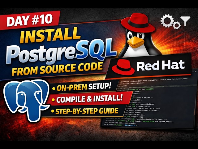 🎯PostgreSQL Source Code Installation on 📚 Red Hat Enterprise Linux | 📢 On-Prem Setup ⭐#postgresql