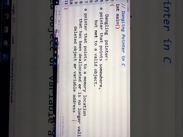 Dangling Pointer in C