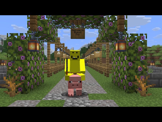 Minecraft, But we're Zoo Keepers