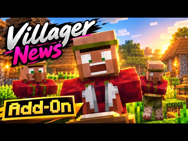 🗞️ Villager News 1.0 Add-On for MCPE/Bedrock