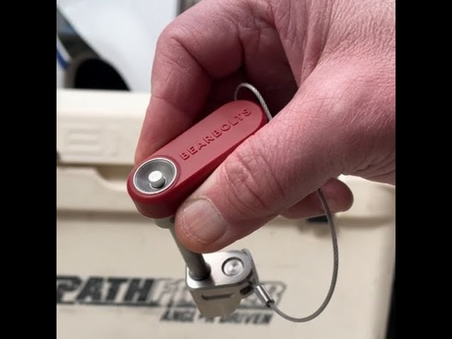 Quick Release Bear Proof Cooler Lock bearbolts.com Review, Keyless
