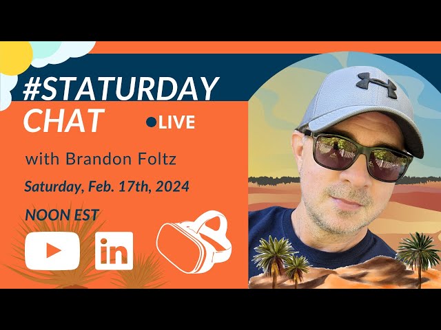 STATURDAY CHAT LIVE with Brandon Foltz, Ep. 63