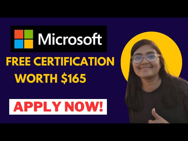 FREE Microsoft AI & Data Science Certification 🔥 Open to All