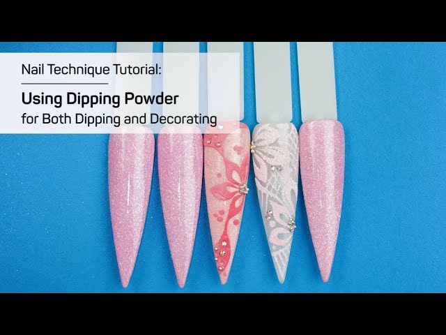 How To Use Dipping Powder To Create Glittery Sugar Effect