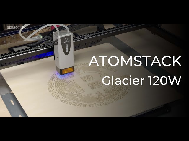 AtomStack Glacier Water-cooled 120W Laser Engraver & Cutter: World's first Insane Power of 120W!