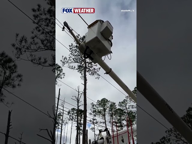 Crews Work Around The Clock To Restore Power After Isaias