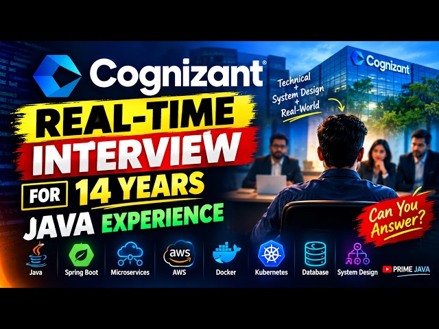 14 Years Java Experience? 😱 Cognizant Real-Time Interview | Can You Answer These Questions?