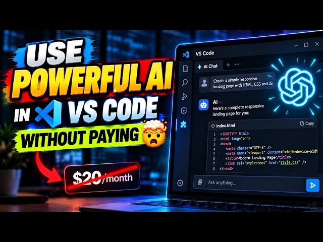 Use Powerful AI in VS Code Without Paying 🤯