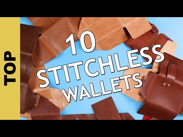 TOP 10 No/Low Stitch Leather Wallets; +3 NEW