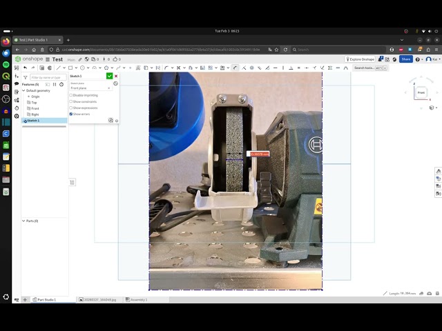 #2 OnShape - How to import, scale and rotate an image