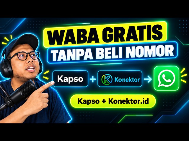 How to Create a Free WABA Account Without a Number + Ad Tracking | Kapso + Konektor.id