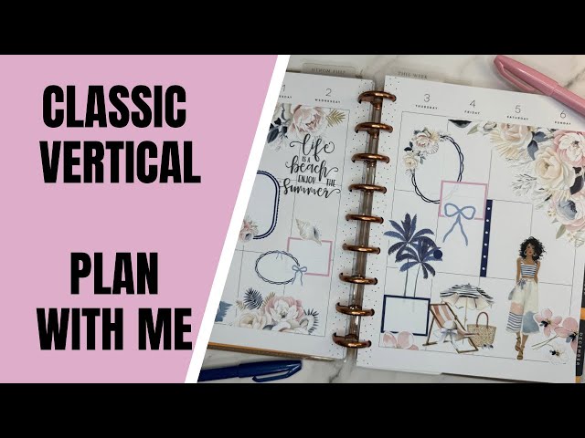 Happy Planner Classic Vertical Creative | Plan with Me | Aug 30 - Sep 6 | @liveloveposh Summer Edit