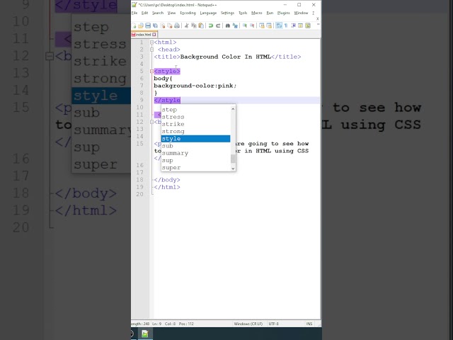 How to Change Background Color in HTML in 15 Seconds!