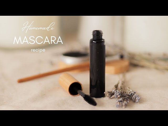 How to make a natural DIY Mascara at home || No plastic, zero-waste
