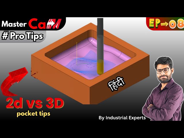 Mastercam ProTips 🔥 | 2D vs 3D Surface Based Machining | CNC Machining Tricks #magicianofcnc