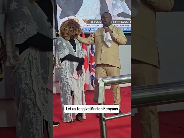 Finally  Pastor  Kanyari  agreed to forgive  Marion nashpei after what she did 👏 #entertainmentscoop