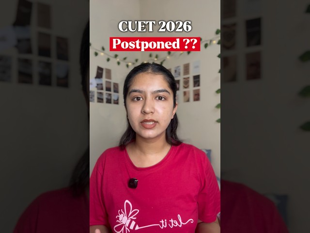 CUET 2026 POSTPONED?? 😳LATEST UPDATE #cuet2026 #cuetug