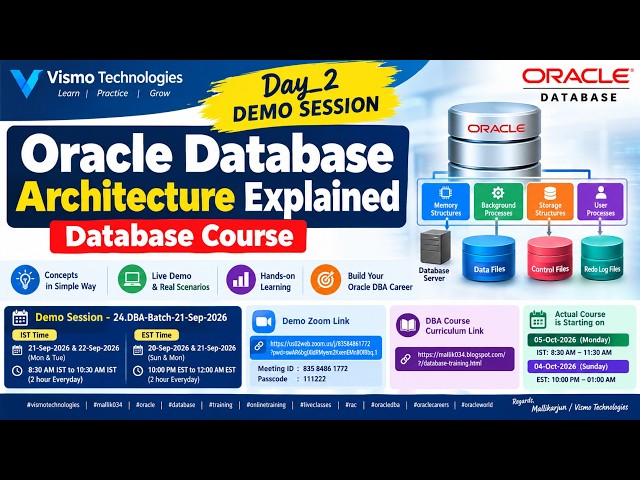 Day_2_Demo_Session | Oracle Database Architecture Explained | Database Course