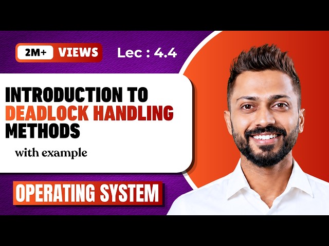 L-4.4: Deadlock Handling Methods and Deadlock Prevention | Operating System