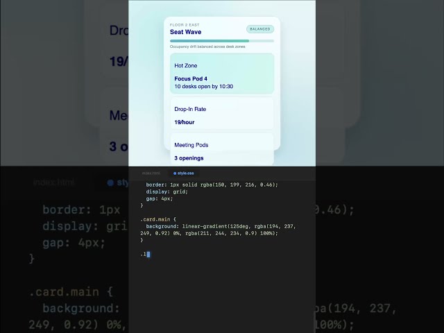 Seat Wave #css #code #shorts