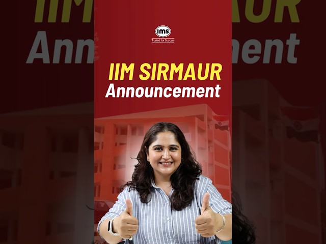 IIM Sirmaur Announcement