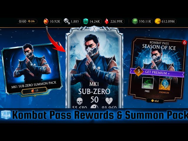 Here’s How I Max My MK1 SUB-ZERO | Season of Ice Tier 1-60 Rewards & Subzero Summon pack MK Mobile