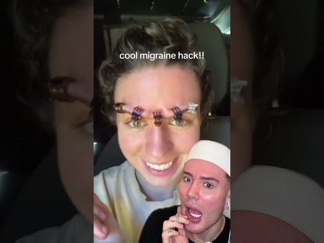 CRAZY MIGRAINE HACK!😱 #migraine #migrainerelief #headache #headacherelief #lifehack