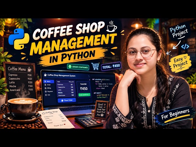 Coffee Shop Management System in Python ☕ | Python Mini Project for Beginners