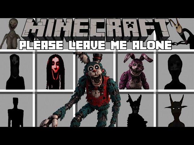 Minecraft PLEASE LEAVE ME ALONE STALKER MOD / PLEASE LEAVE ME ALONE HORROR MOD! (Minecraft Mods)