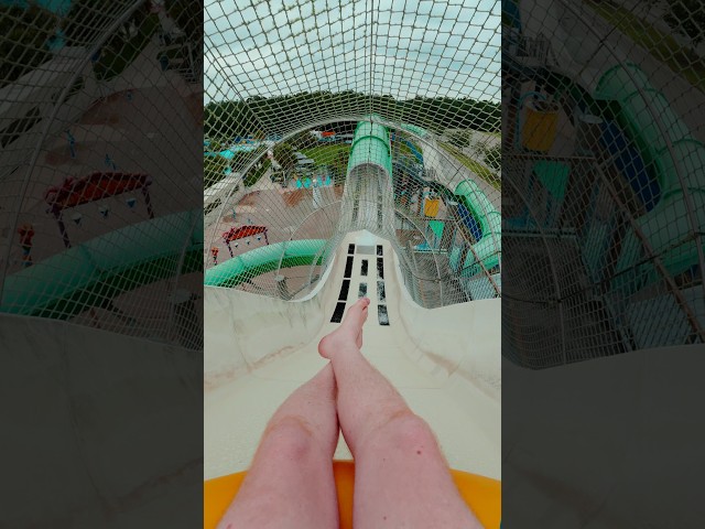 POV: Riding the water coaster slide at Gulf Islands #shorts #waterpark