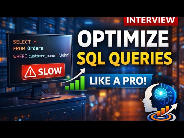 How to Optimize SQL Queries Like a Pro | Interview Guide