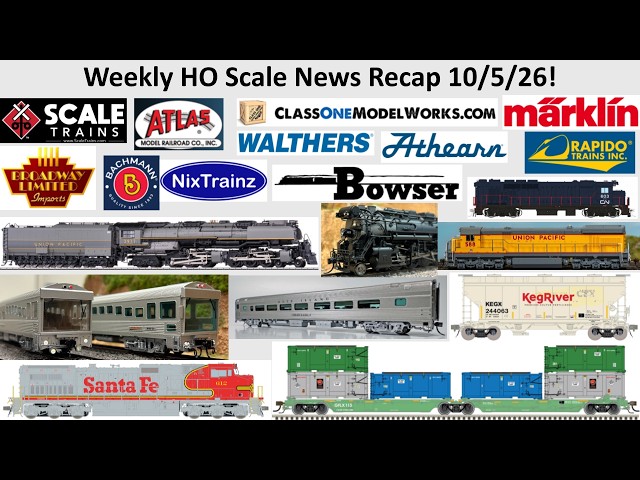 Weekly HO Scale News Recap Oct 5 2026! ft Atlas BLI Rapido ScaleTrains Marklin Bachmann & Class One!