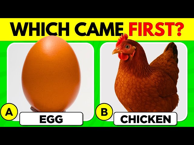 Which Came First Quiz 🥚🐔 | Fun Trivia Challenge | Test Your General Knowledge!