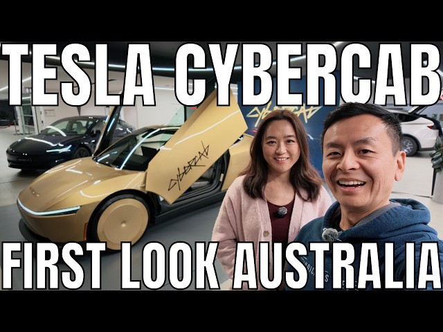 Tesla Cybercab Australia Exclusive First Look Walkaround 2026 - Sydney