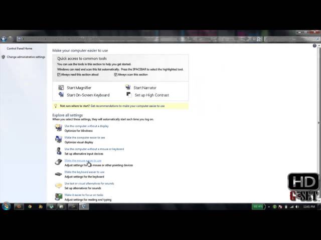 How to Move Cursor Using Keyboard Keys Windows 7