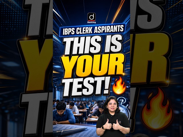 IBPS Clerk Aspirants, THIS IS YOUR TEST! 🔥#ALLINDIAMOCKTEST #MOCKTEST #IBPSCLERK2026 #DRISHTIBANKING