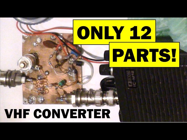 Hearing 2m amateurs on a VHF marine transceiver 146 to 156 MHz with a simple converter