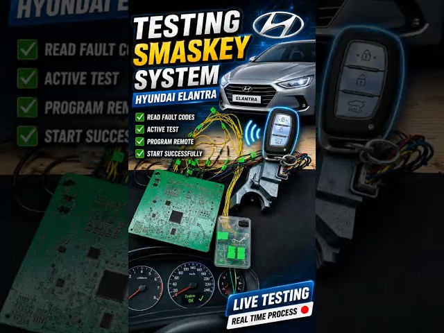 Hyundai Elantra Smart Key System Bench Test | ECU & Immobilizer Diagnostic