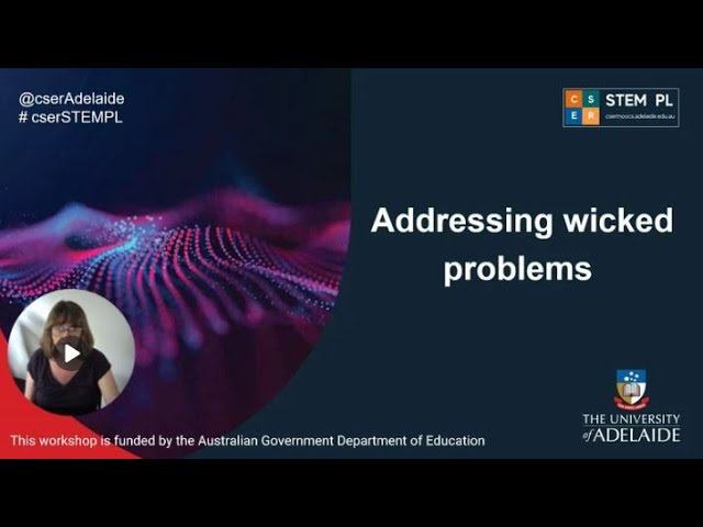 Digital Technologies + X  Addressing wicked problems
