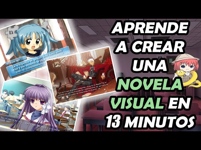 APRENDE A CREAR UNA VISUAL NOVEL EN 13 MINUTOS [Tutorial Básico Renpy para los mas Principiantes]