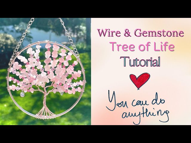 How to make a Tree of Life, #wire and #gemstones, #diy