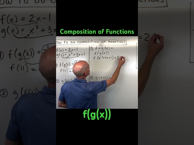 How to do Compositon of Functions f(g(x))