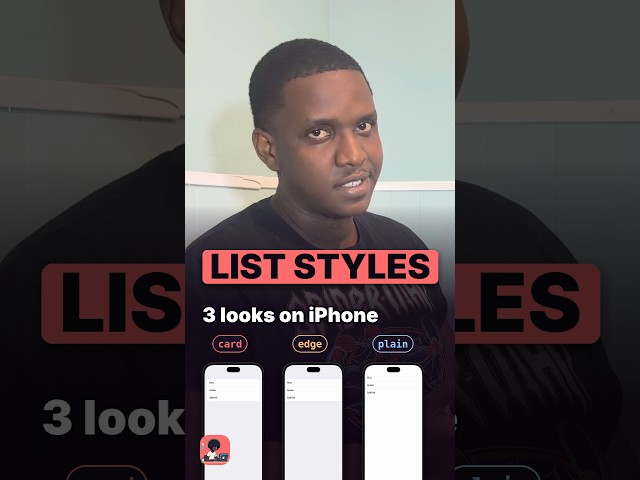 List Styles in SwiftUI — One Line of Code, a Whole New Look
