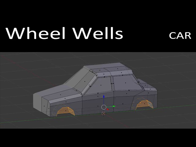 Model Low-Poly Car Wheel Wells in Blender