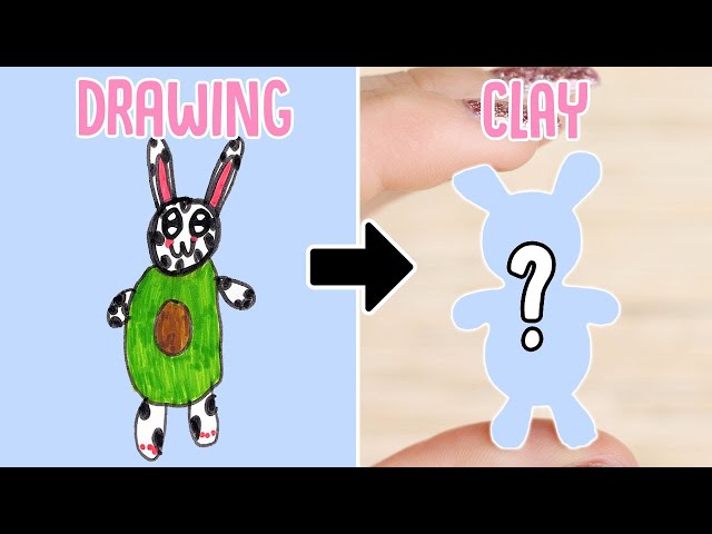 Turning My Students' Drawing Into Polymer Clay Charms #6